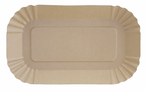 BARQUETTES EN CARTON FABRIQUÉES À PARTIR DE CARTON KRAFT BRUN ET MUNIES D’UNE BARRIERE DE GRAISSE